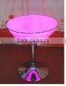Glowing portable round table for bar