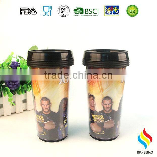 Tumbler with changeable paper