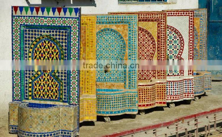 Indoor and outdoor decor marble moroccan fountain for sale