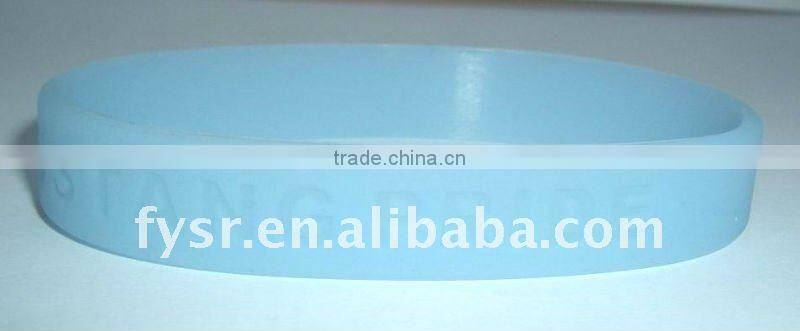 promotion fashion colorful silicone fluorescent bracelet