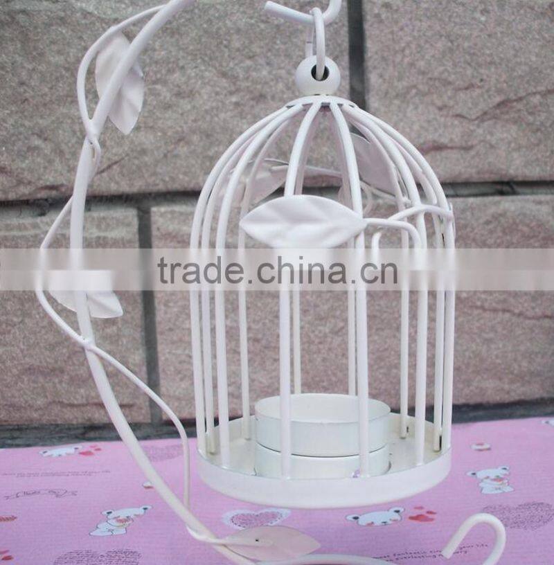 Bird Cage Outdoor hanging Decorative solar candle lantern