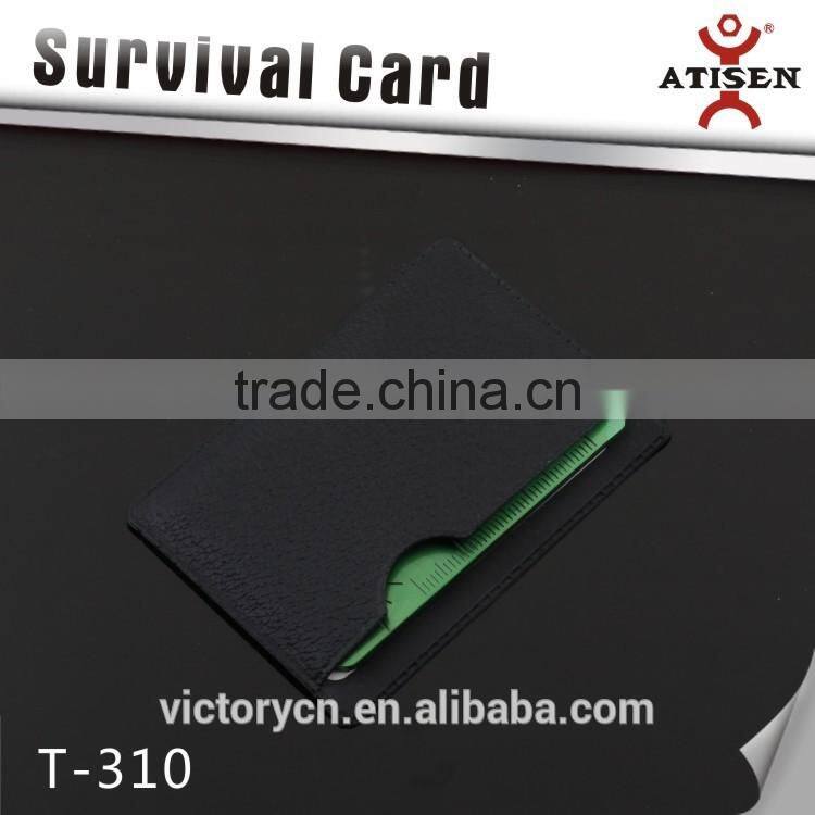 Colorfull Green survival card ,Card type mini stainless steel multi-functional tool