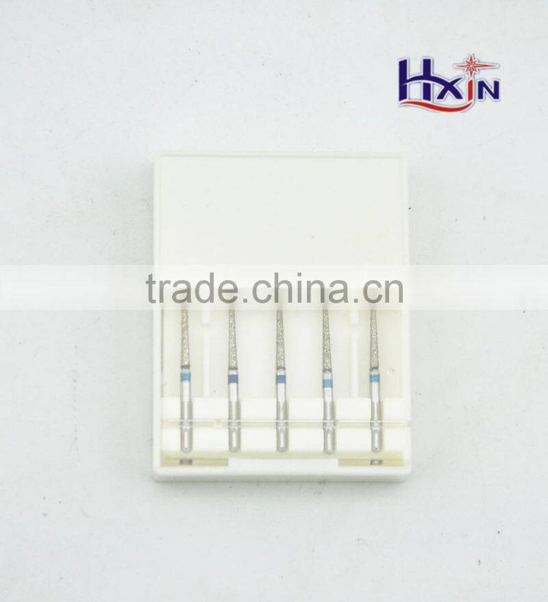 Mini stainless steel body electroplated diamond burrs for dental