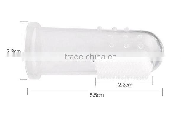Good quality baby finger toothbrush with cover oral care products