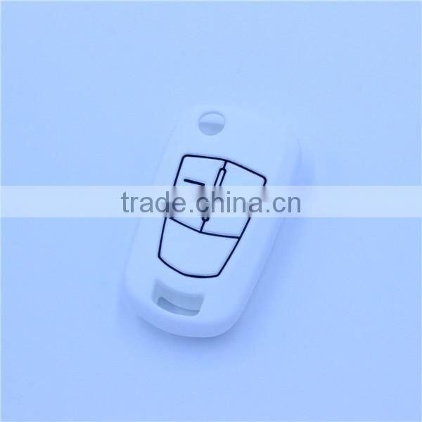 Silicone Remote Skin Cover fit for Opel Vauxhall 3 Button Flip Remote Key Case
