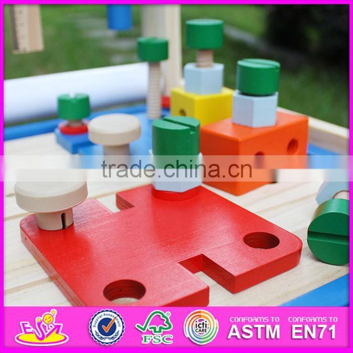 2016 new design baby wooden tool toy set, wholesale kids wooden tool toy set, educational children wooden tool toy set W03D069