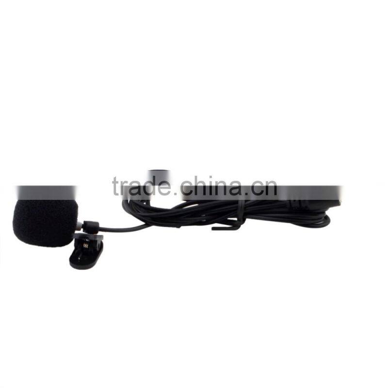 Portable Mini Microphone Speaker 3.5mm Tie Lapel Lavalier Microphone Clip for Lectures Teaching