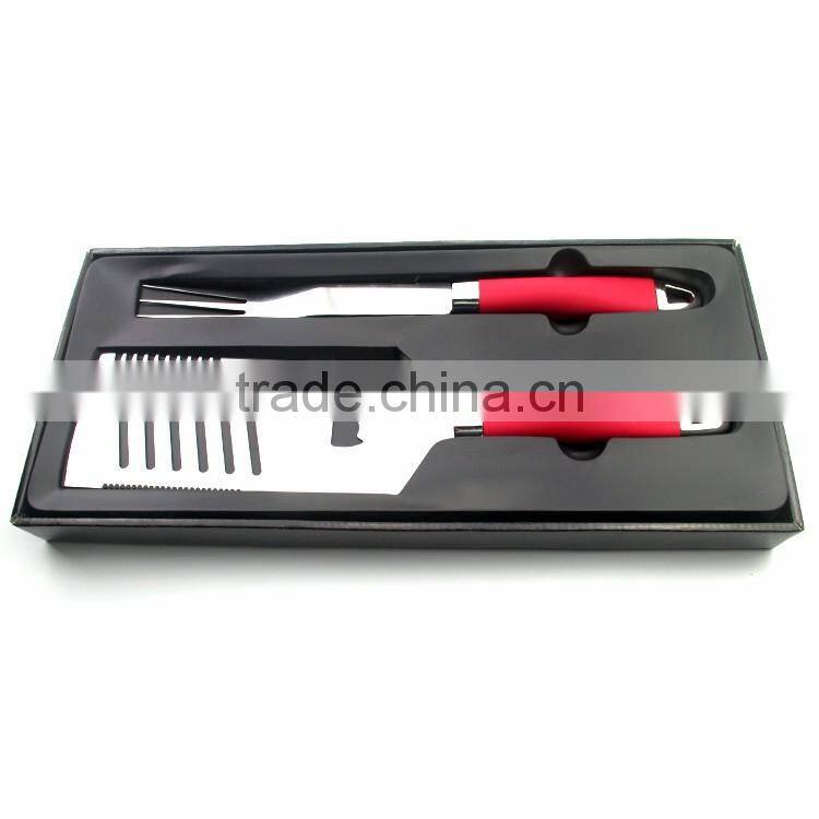 2pcs high quality stainless steel portable high quality with silicone handle