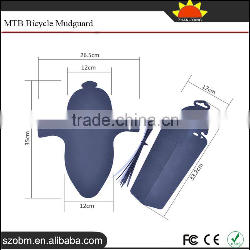Wholesale Black Color Plastic Mountain Bike Mudguard Bicycle Fender