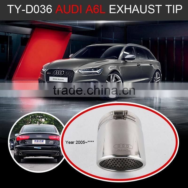 stainless exhaust pipe muffler tips for Audi A6L