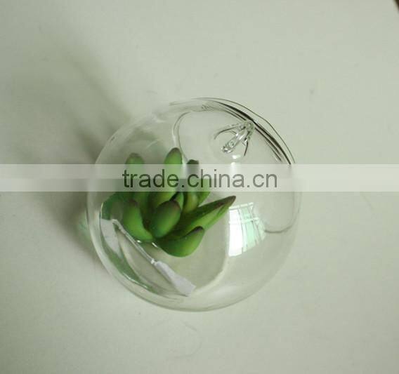 Hanging succulents mini plants artificial glass potted plants