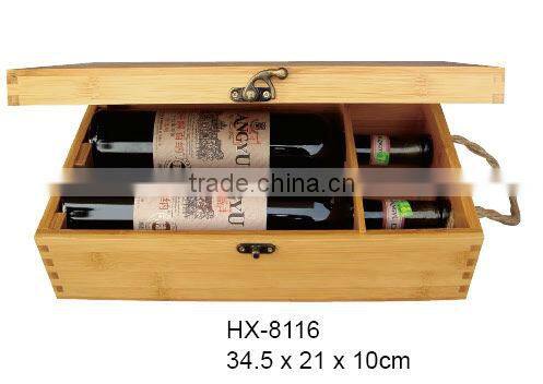 Bamboo Wooden Wine Box Wine Case