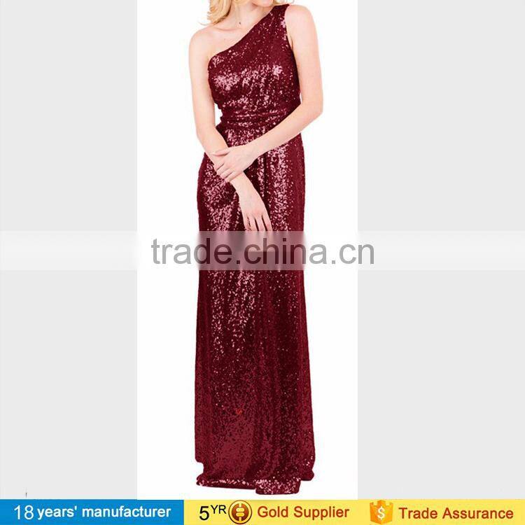 Sparkly rose gold champagne infinity bridesmaid long wedding party dresses for women with sequins