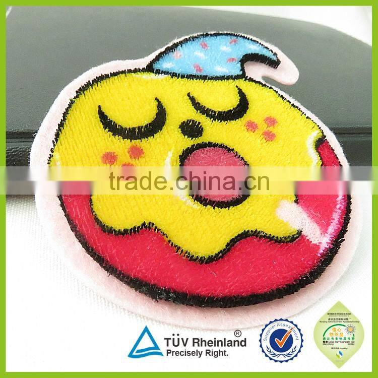 Custom numbers letters chenille towel embroidery