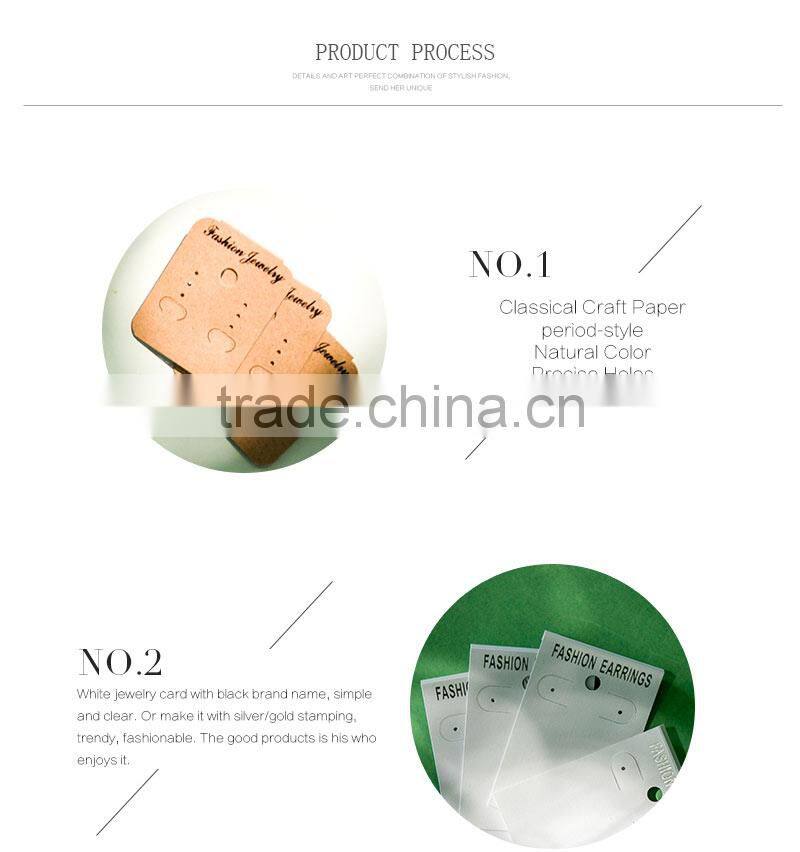 Variou Styles Paper Jewellery Hanger Tag