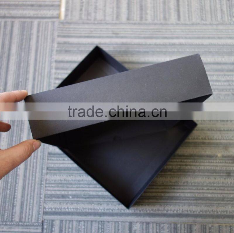 2017 hot sales high quality black cardboard paper gift boxes packaging boxes