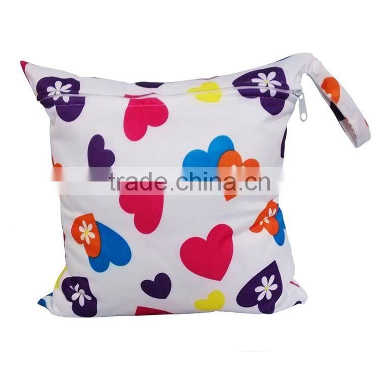 High Quality baby Wetbag with two pocket Bag, Diaper Bag for Wholesale China