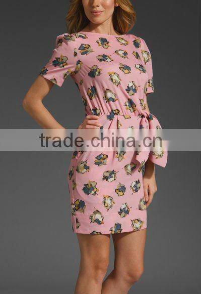 oem!clothing!print dress!12DR095 New Design Fashion Girl Dress 2012,Nice,High quality