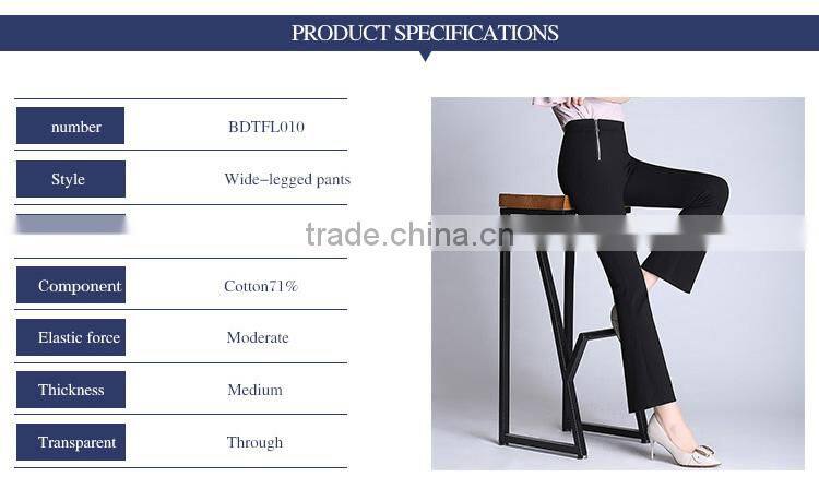 The new flared pants, women nine points, pants stretch, slim casual pants, women's trousers custom made