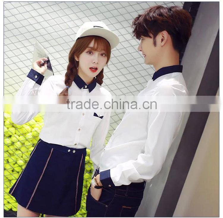 Korean High School Uniform White Shirt