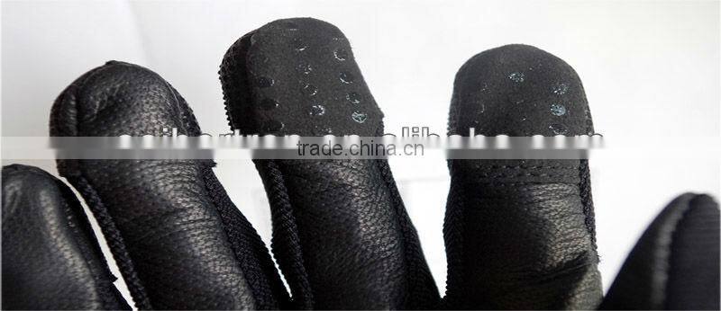 Carbon Fiber Shell knuckle protection sports safety gloves Genuine leather tactical gloves