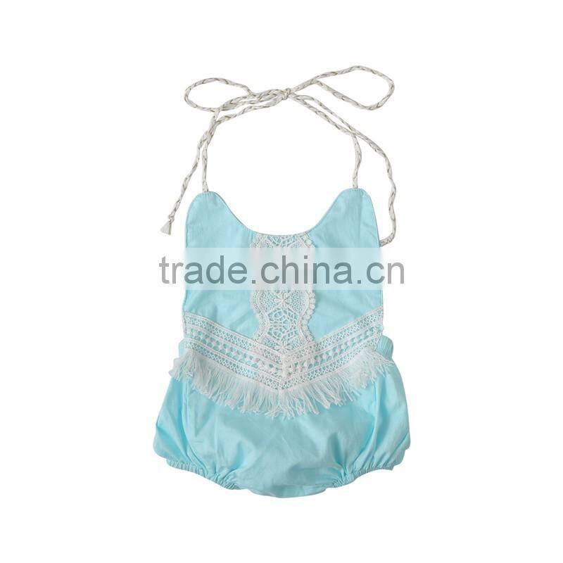 2017 new style baby clothes heart polk dots romper baby bodysuit wholesale girls