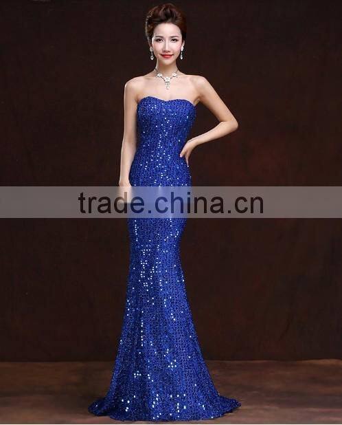 bling sequin long evening sleeveless fashion dinner dress