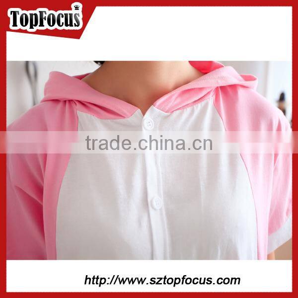 Hot sale short sleeve summer style pyjamas caluby wholesale adult onesie