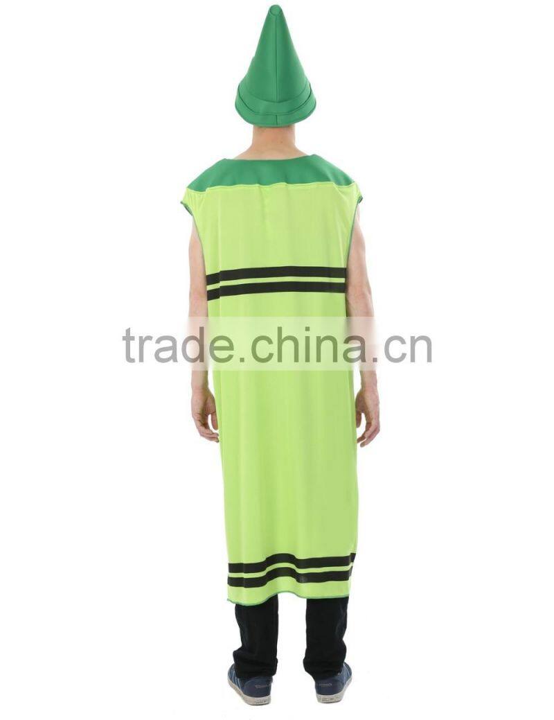 Adult Men's Green Crayon Costume