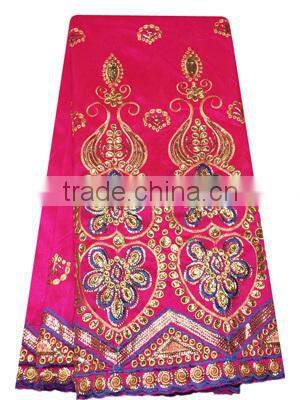 2017 Hot Wedding Dress Lace Indian Raw Silk George Lace Fabric GP0060