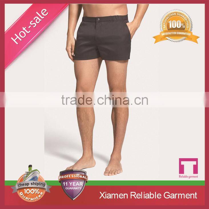 2015 New Arrival Cheap Price Men's Sexy waterproof pockets swim trunks