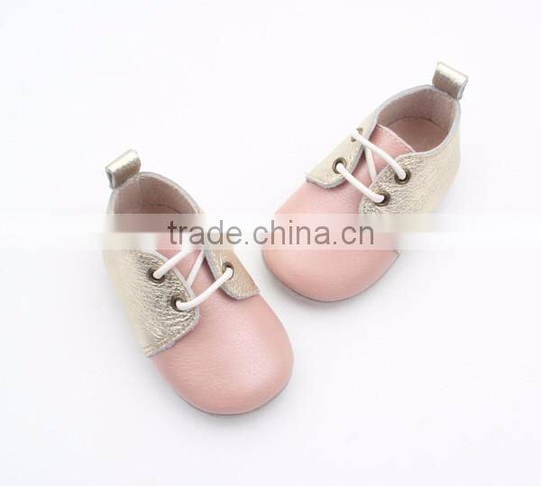 2017 New fancy leather for girls baby shoes genuine leather with boys and girls