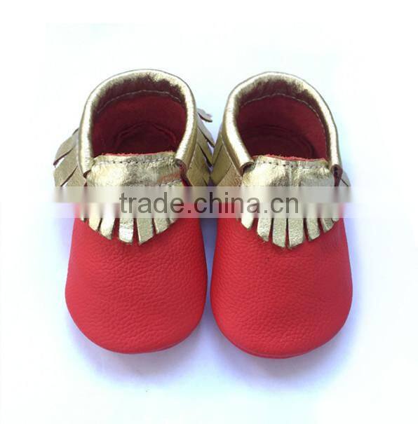 Alibaba wholesale new products for 2015 soft sole genuine leather baby shoes with different colors moccasin baby shoes