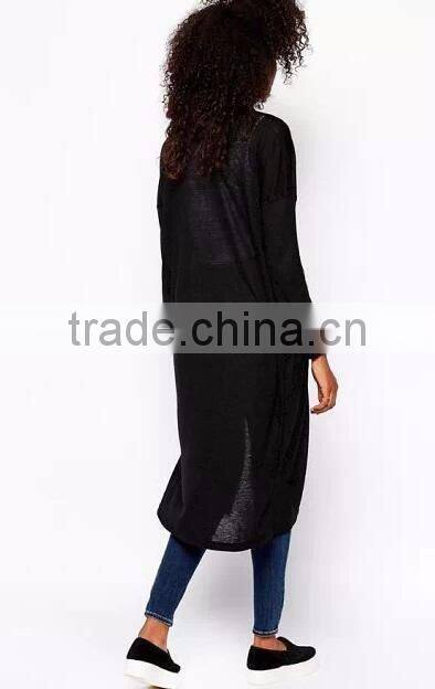Runwaylover spring new fashion knit long sleeve cardigan coat for ladies