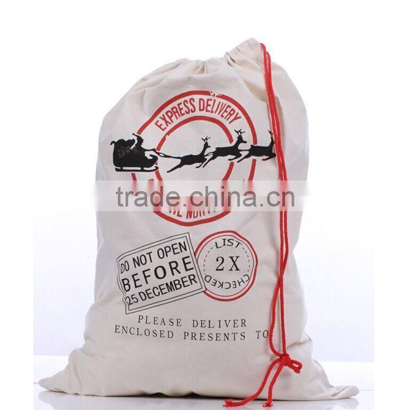 Christmas Gift Bag Canvas Santa Claus Bag