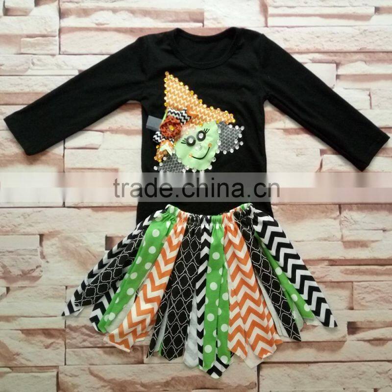 New Arrival fall Clothes halloween American Girls 2 Pcs Outfits Wholesale baby Boutique Clothing
