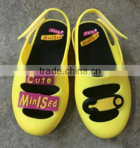 New design mini melissa shoes, smile face mini melissa