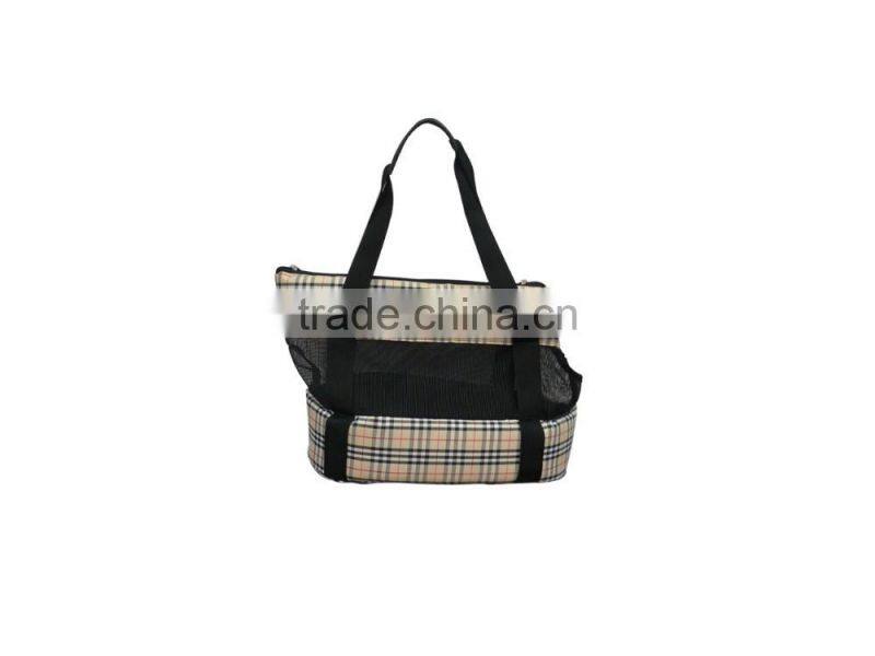 fashion oxford front packed clathrate pet carrier bag