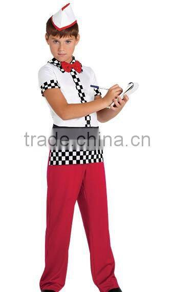 New waiter boy dance wear/skirt -glisten waiter man' dance costume- blink waiter child dance dress/tutu -kids and adults