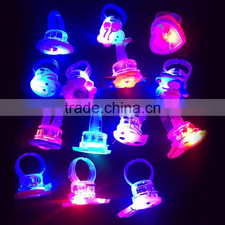 holiday led finger ring birthday party flashing flashing led lights