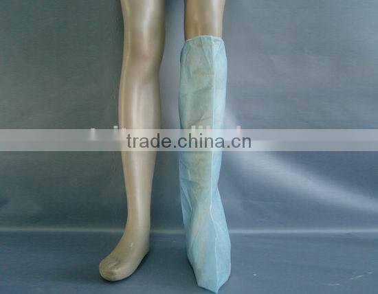 Disposable boot cover with ties