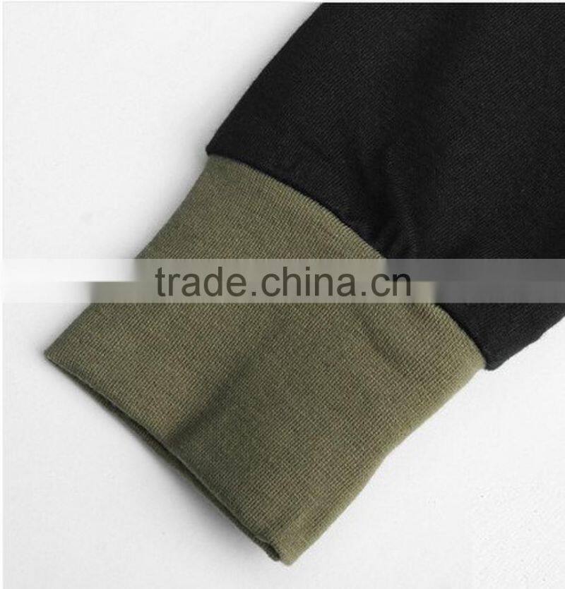 2014 men's casual shirts pattern u collar men t-shirt printing