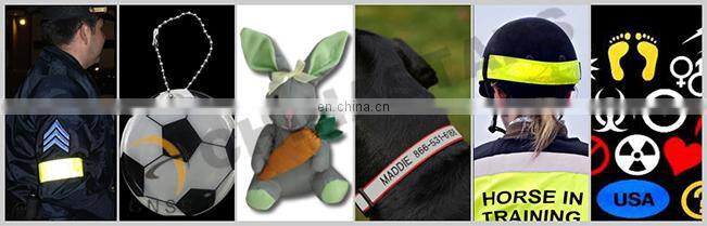 various colors reflective slap wrap cheap PVC reflective armband