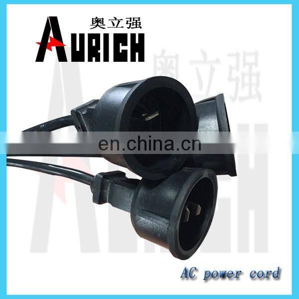 USA standard connector power cord UL 125v Standrad PVC Power Plug Cables With Supply Cord Schuko