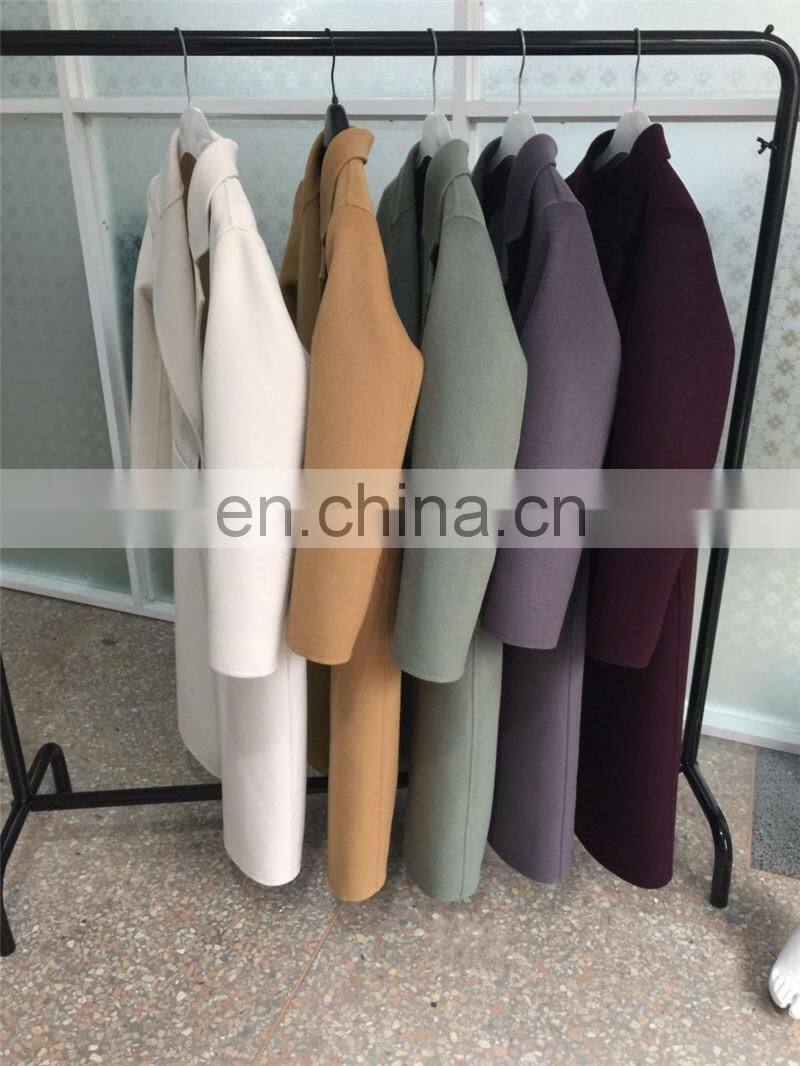 Fashion European Women's Coat 100% Wool Comfortable Cashmere Wool Coat