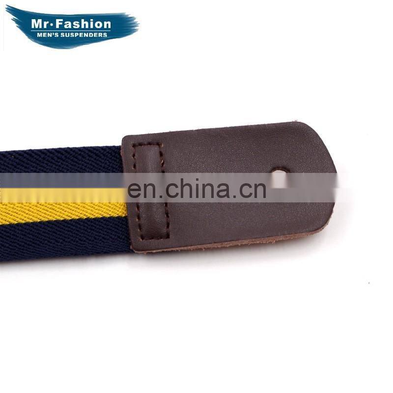 Very strong quality real leather men's braces suspenders fashion suspenders