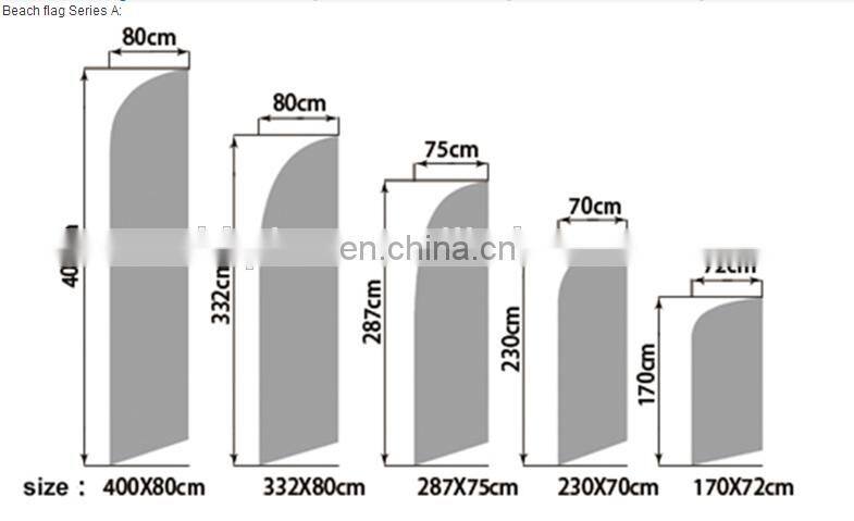 Latest Custom Outdoor Advertising rectangle Backpack Flying Banner Flag