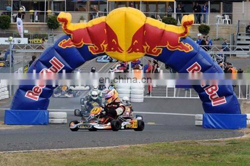 PVC tarpaulin inflatable special shaped arch/inflatable arch shaped for power station