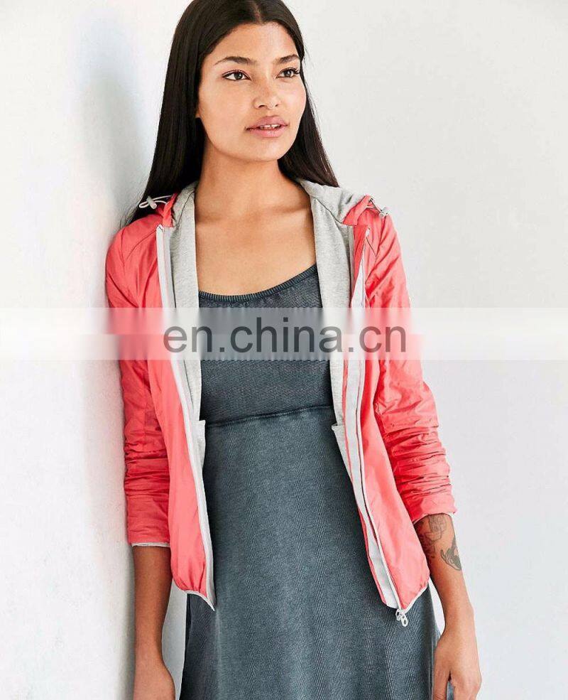 High quality unisex black waterproof windbreaker jacket 100 polyester