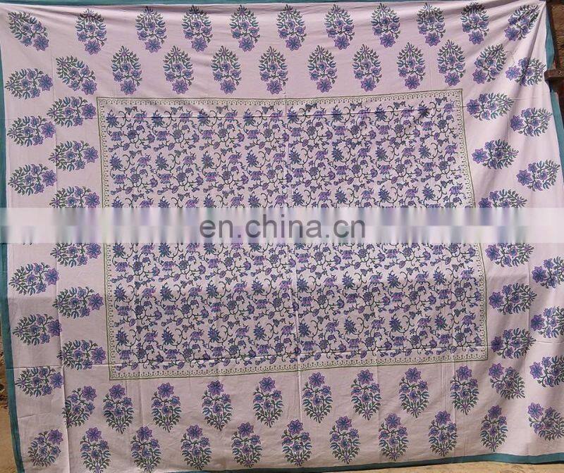 2015new higher quality wholesale cotton thread work indian bedsheets